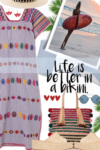 Life is better in a bikini- Модное сочетание