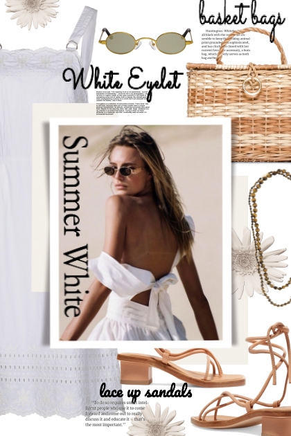 Summer White- combinação de moda