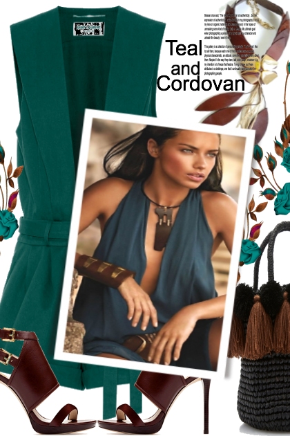 Teal and Cordovan
