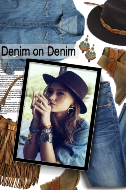 Denim on Denim- Модное сочетание