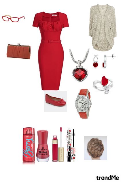 Red Work- Fashion set