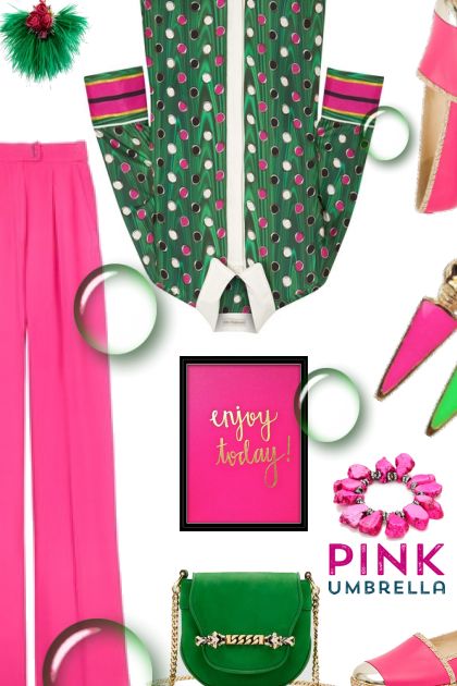 Pink and Green- Модное сочетание