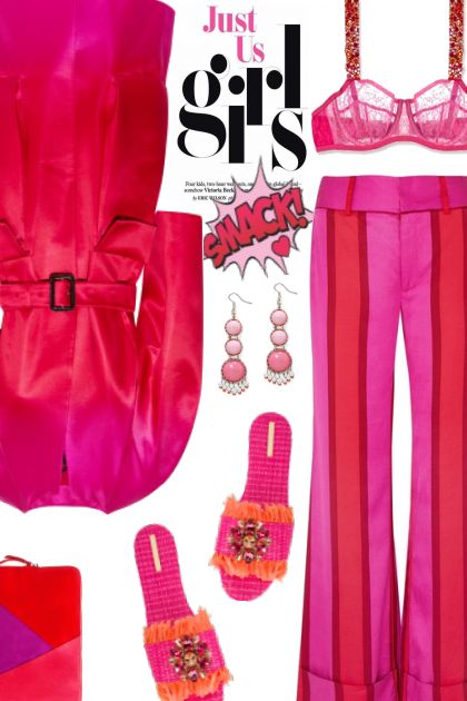 pink and red- Modna kombinacija
