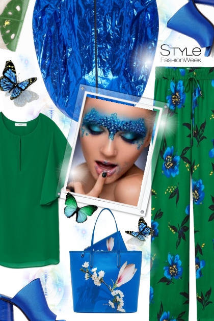 blue green- Fashion set