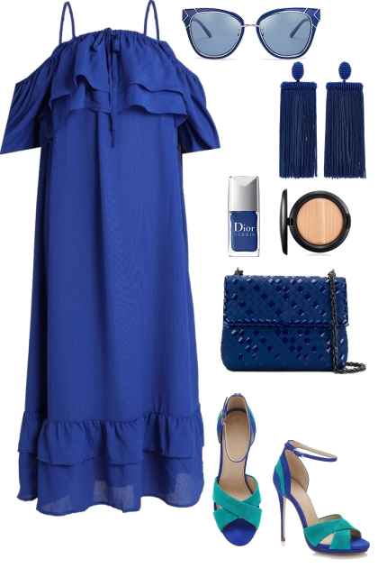 INTO THE BLUE- combinação de moda
