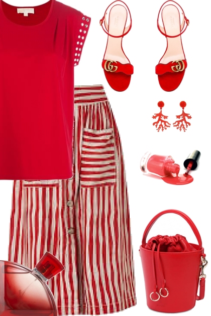 SUMMER IN RED- Fashion set