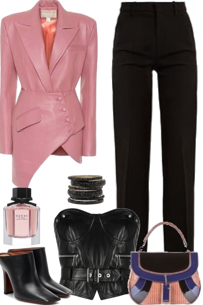 Pink and Black- Modekombination