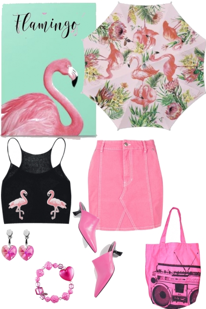 Pretty flamingo- Modna kombinacija