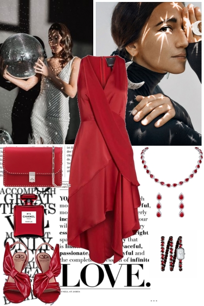SENSUAL LADY IN RED- Fashion set