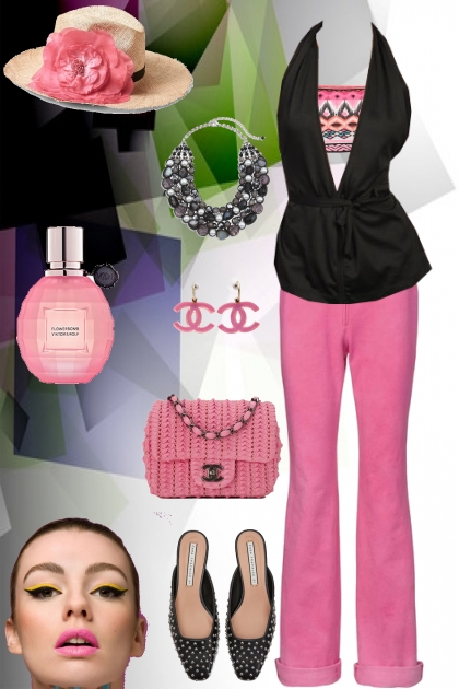 YOUNG PINK PANTER- Combinazione di moda