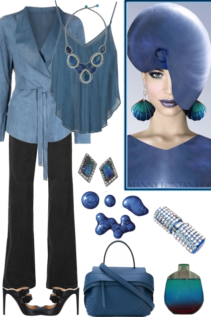 DEEP BLUE- Combinazione di moda