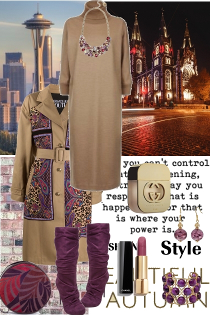 How to wear a Versace raincoat - combinação de moda