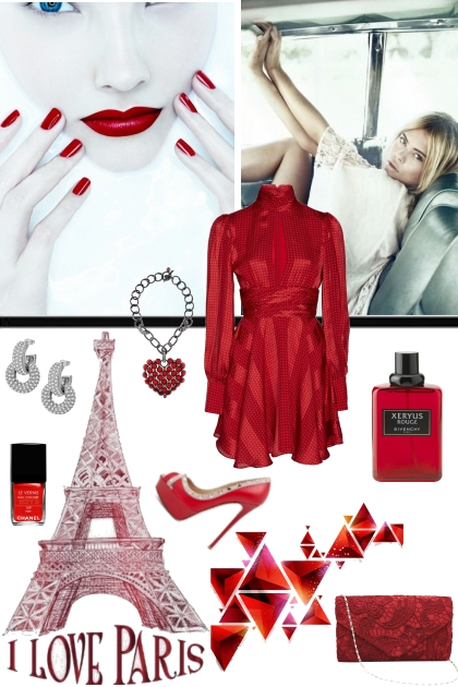 SHADES OF RED- Combinazione di moda
