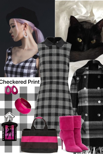 IT IS A CHECKERED PRINT