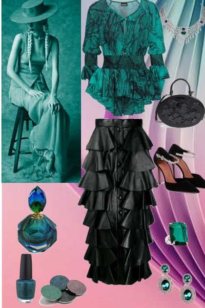 A glamour skirt- Combinaciónde moda