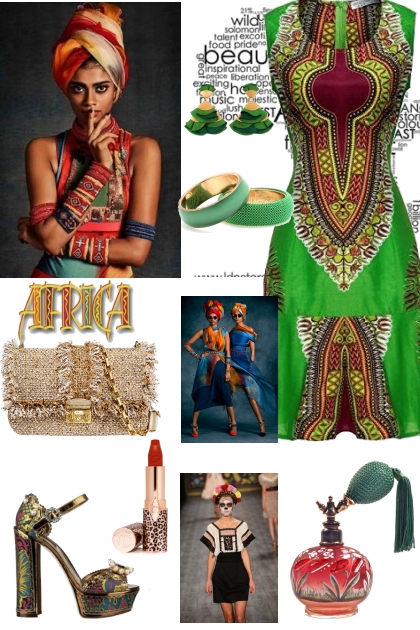 COLORS OF AFRICA- Combinazione di moda
