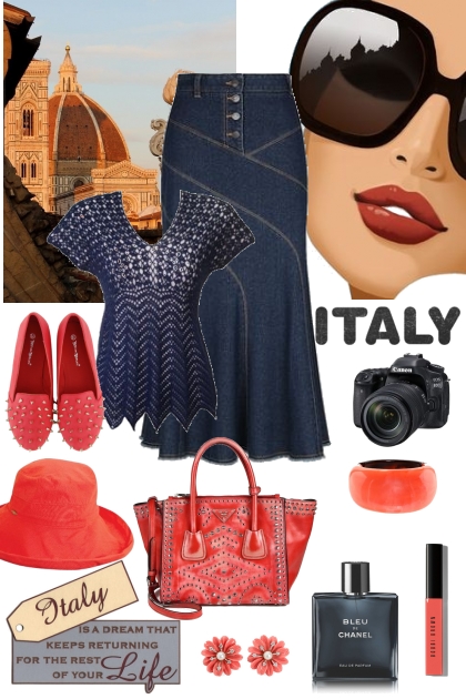 Tourist in Italy- Combinazione di moda