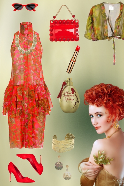 ACID GREEN AND RED- Fashion set