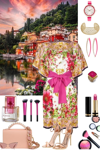 A dress for a romantic sunset- Модное сочетание