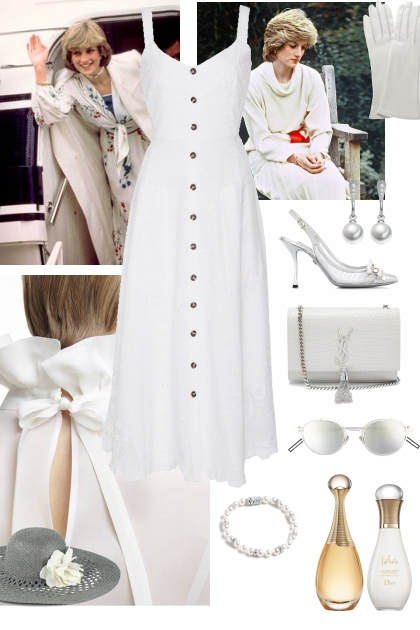 TOTAL WHITE AND GREY HAT- Fashion set