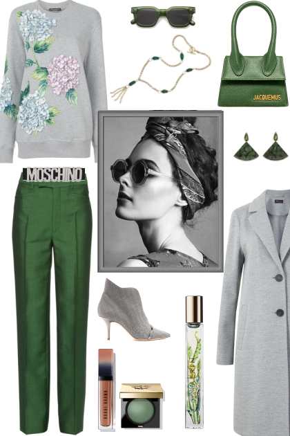 GREY AND GREEN- Fashion set