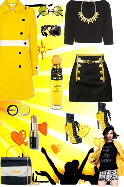 YELLOW IS THE NEW BLACK- Fashion set