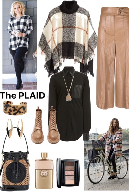 PLAID CAPE- Модное сочетание
