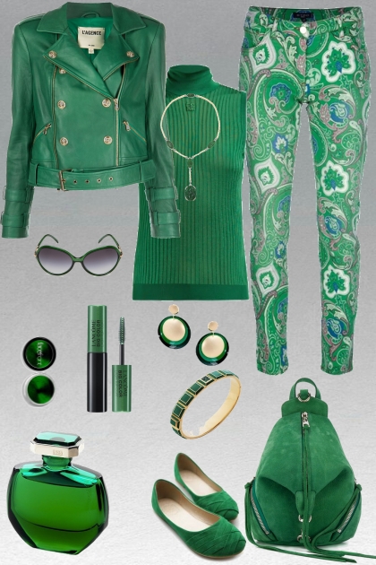 GREEN CASUAL OUTFIT