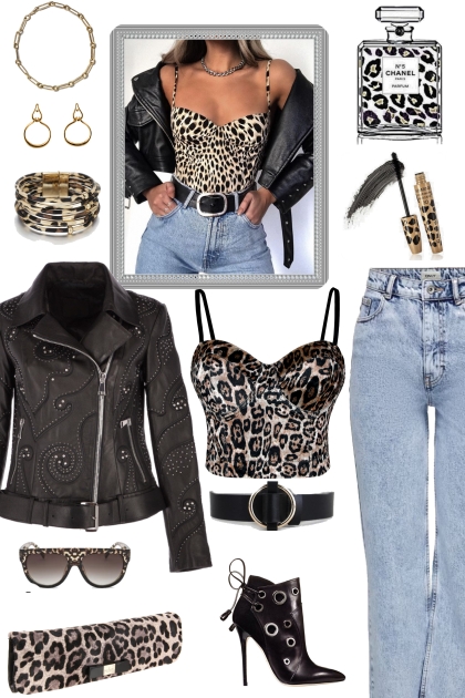 HOW TO WEAR LEOPARD TOP