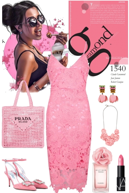 PINK EMBROIDERED- Fashion set