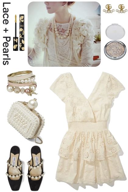 IVORY LACE AND PEARLS