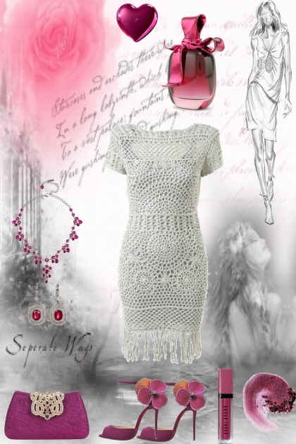 CROCHET WHITE DRESS- Модное сочетание