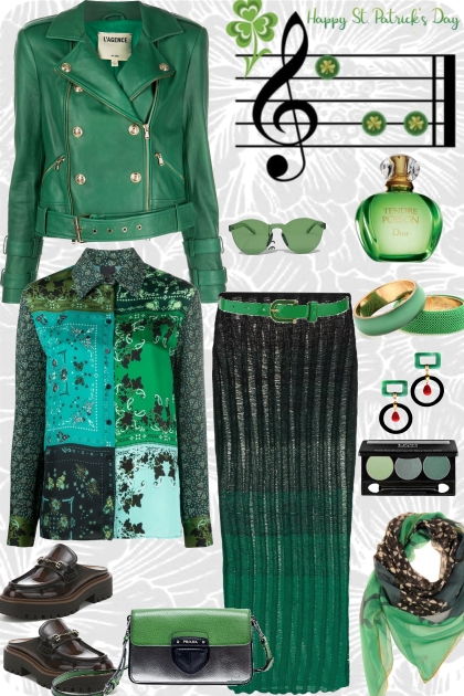 HOW TO WEAR PATCHWORK GREEN SHIRT- コーディネート
