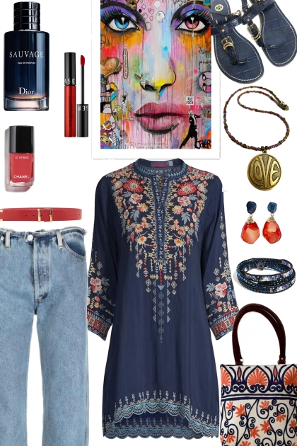 HOW TO WEAR EMBROIDERED TUNIC