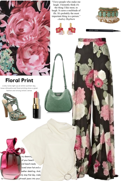 FLOWERS FOR PALAZZO PANTS