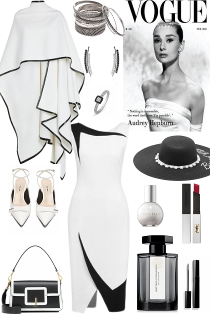 GLAMOUR BLACK AND WHITE- Fashion set