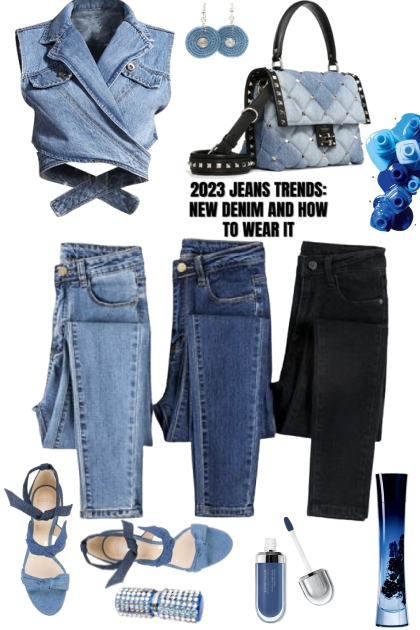 2023 JEANS TREND- Combinazione di moda