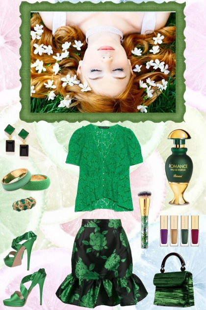 PUFF OF GREEN- Fashion set