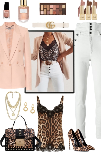 HOW TO WEAR LACE LEOPARD TOP