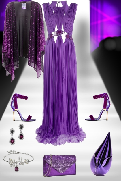 PURPLE GOWN- 搭配