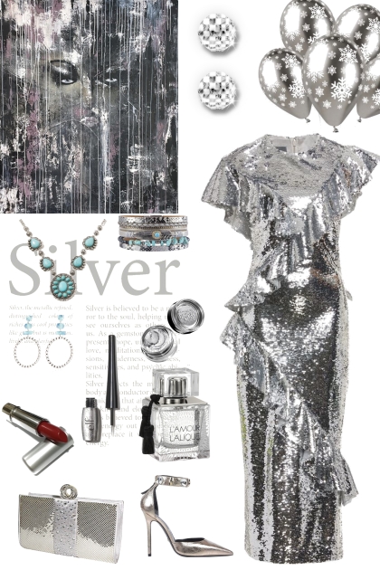 TURQUOISE DROP BETWEEN SILVER- Fashion set