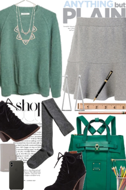 Anything but PLAIN for Back to School- Combinazione di moda