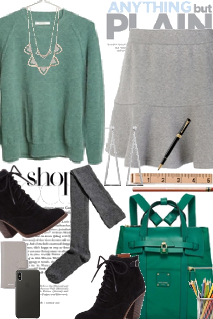 Anything but PLAIN for Back to School- Modna kombinacija