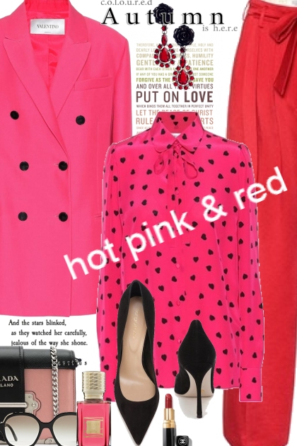 Do You Dare...Hot Pink & Red- Fashion set