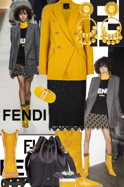 FENDI 2918-19- combinação de moda
