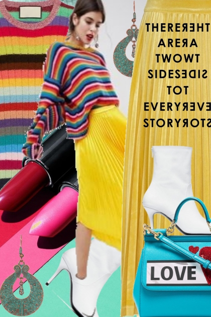 THERE ARE TWO SIDES TO EVERY STORY- Combinaciónde moda