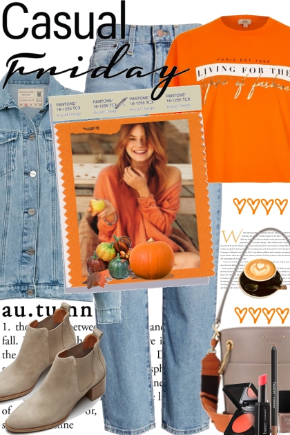 A Casual Friday in Autumn- Combinaciónde moda