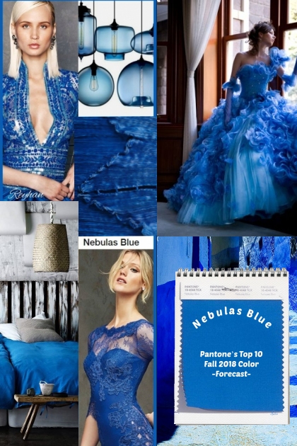 PANTONE'S Top 10 Color for Fall * Nebulas Blue- Fashion set
