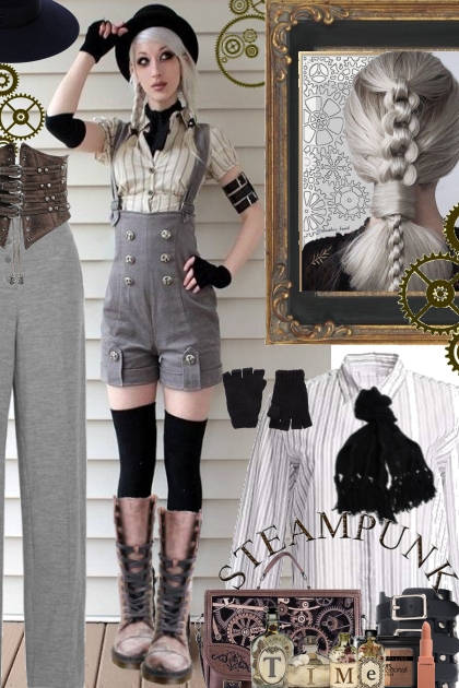 Steampunk Style- combinação de moda