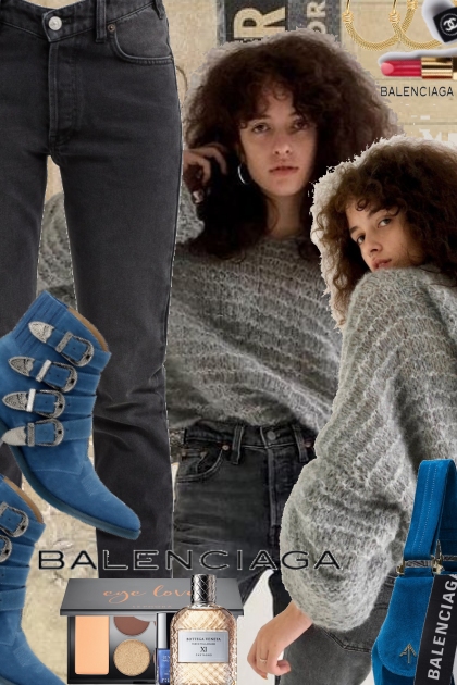 Balenciaga Jeans- combinação de moda